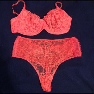 Victoria’s Secret lace bra and panties
